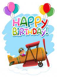 Scarica Gratis Buon Compleanno Lettering Con Illustrazione Di Aereo D Epoca Buon Compleanno Biglietti Di Buon Compleanno Auguri Di Buon Compleanno