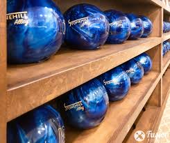 Newer style ball hoods and racks. Storage Ideas For Home Bowling Alley Balls Shoes