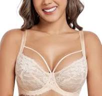DotVol Women's Plus Size See Through Sexy Lace Bra with ...