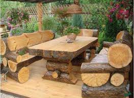 20 Amazing Diy Wood Log Projects For Your Home Rustic Patio Furniture Rustic Outdoor Furniture Log Decor