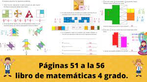 Catálogo de libros de educación básica. Pagina 51 A La 56 Libro De Matematicas 4 Grado Youtube
