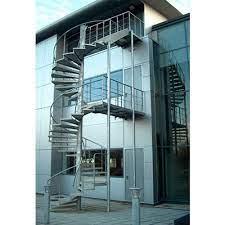 Fire escape stairs shall not constitute any of the required means of egress, unless otherwise provided in 7.2.8.1.2.1 and 7.2.8.1.2.2. Ss Custom Fire Exit Staircase Rs 80 Kilogram Cnd Engineering Private Limited Id 8842951448