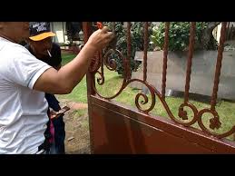 Spesialis pengelasan besi dan stainless : Mixing Dark Gold Elegan Clasic Cat Pagar Dengan Bahan Terjangkau Youtube
