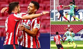 Atletico madrid atletico madrid atl. Atletico Madrid 6 1 Granada Luis Suarez Scores Fifteen Minutes Into Debut Daily Mail Online