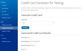 Test credit card numbers with expiration date and cvv for paypal? General Jura Temporar Paypal Credit Card Generator Justan Net