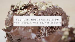 No Bake Chocolate Puffed Rice And Avocado Yule Log By Trois Fois Par Jour