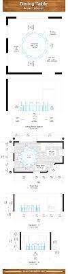 To ensure you don't choose a dining table size that is too small for your room, don't leave more than 6ft the bigger the table, the more dining parties are restricted to conversations with the person next to them. Proper Dining Room Table Dimensions For 4 6 8 10 And 12 People Charts Home Stratosphere