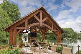 Because of cheap, has the house with area land is limited can make the residents the imaginative designing a cozy atmosphere. Timber Frame Pavilion Builder Oakbridge Timber Framing