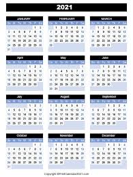 2021 monthly calendar template word, pdf & excel. Printable 2021 Calendar By Month