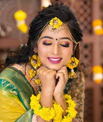 Swipe Left To See All Beautiful Pictures From Our Haldi Look Haldi Look Aayu Bridal Makeup Looks Indian Wedding Makeup Indian Wedding Photography Poses