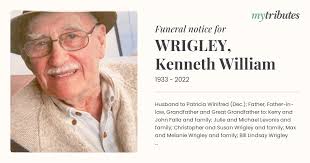 WRIGLEY, Kenneth William