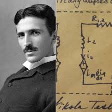 I kinda see a resemblance of Nikola Tesla in this pic taken from a brass  singing bowl