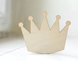 10cm Wooden Crown Shape Natural Wood Unpainted Wooden Etsy Crafts Templates Printable Free Shapes