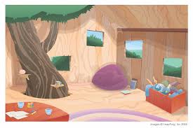 The best selection of royalty free cartoon room vector art, graphics and stock illustrations. Tree House Interior Picture Big By Christopher Vear Discovear Tree House Interior Tree House Tree House Kids