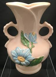 Vintage Hull Art USA Pink Magnolia Glazes Vase H