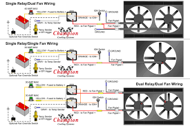 Giving power to the fan, it will rotate at full speed. Relay Wiring Diagram For Dual Fans
