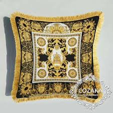 cozaka com versace ヴェルサーチ タッセル付きクッション ヴェルサーチ クッション 枕カバー