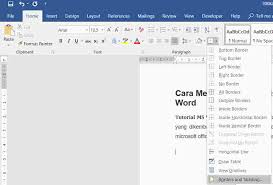 Dalam kenyataannya, tidak banyak yang tahu tentang membuat kop surat maupun garis kop surat. Berhasil Cara Membuat Garis Kop Surat Di Microsoft Word