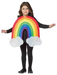 Children's apparel flat fashion sketches. Rasta Imposta Rainbow Costume Child Size 4 6x Men Women Girl Lady Boy Man Unisex Penguin
