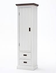 Durch das zusammenspiel von natürlichen materialien und zeitgemäßem design erhält dieses lowboard seine sinnliche ausstrahlung und garantiert maximalen wohnkomfort in jeder räumlichkeit. Garderobenschrank Gordon 3 Weiss Struktur Akazie 60x200x40 Cm Schrank Expendio