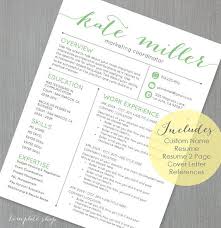 Resume Template Cv Template For Word 4 Pack Social Media Etsy Resume Template Cv Template Downloadable Resume Template