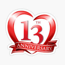 Now your thirteenth wedding anniversary has arrived, it's time for you to find a gift that shows how special she is and how much you still love her. 13 Years Anniversary Gifts Merchandise Redbubble
