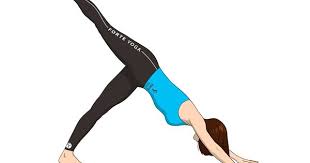 One Legged Downward Facing Dog Yoga Pose