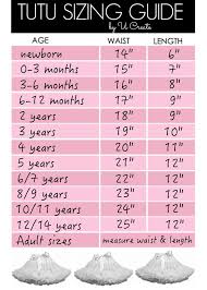 Tutu Sizing Guide Chart Stuff For Me To Make Diy Tutu