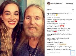 Congrats to Gregg Allman and Shannon Williams, who got married this week.