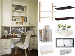 creating an organized kitchen desk area