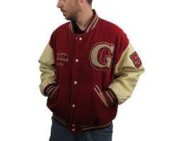 Vintage Guess Club Jeans Men S Wool Leather Varsity Jacket Size Medium Letterman Ebay Leather Varsity Jackets Jackets Varsity Jacket