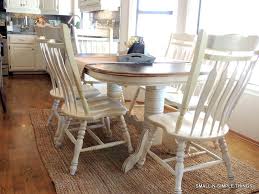 Painted Oak Double Pedestal Table Chairs Not Fond Of Clunky Wood Turned Legs But The Paint Makes Them Ok Pedestal Table Table New Homes
