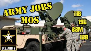 Us Army Mos Army Jobs