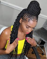 Then braid your hair on a horizontal line from front to back in very fine and even goddess braids. Types Of Cornrows Styles Hno At