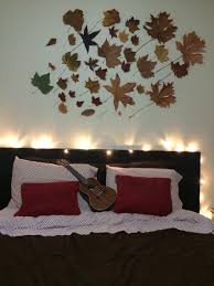 Bedroom Wall Decoration Made With Dried Leafs Walldecorbedroomart Staircase Wall Decor Wall Decor Bedroom Simple Wall Decor