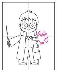 Harry potter drawings easy and cute coloring pages for kids. How To Draw Harry Potter Art Projects For Kids