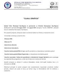 Testul papanicolau poate scădea riscul de cancer de col cu peste 80 la sută, spun specialiştii. Campania Clujul Sanatos Spitalul Clinic Municipal Cluj Napoca