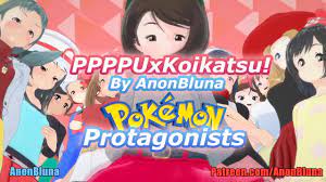 11girls 1boy 3d 6+girls alternate breast size alternate costume  amv animated anonbluna ass aura (pokémon) big ass big breasts black hair  blonde hair blue eyes blue hair bouncing breasts