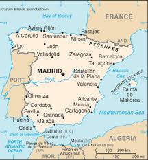 Satellite google™ map of spain. Geography Of Spain Wikipedia