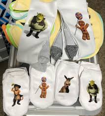Diy party party favors baby birthday birthday parties party themes party ideas baby sister zayn. Shrek Socks 1st Birthday Shrek Party Favors