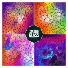 Create even more, even faster with storyblocks. Multicolor Broken Stained Glass Background Set 352124 Vector Art At Vecteezy