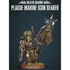 + army list reviews +. Warhammer 40k Death Guard Plague Marine Icon Bearer Table Top Miniatures Miniature Market