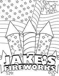 Free Coloring Pages Of Fireworks