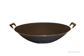 16 Inch All Cast Iron Flat Bottom Wok Special Product Just For You See It Now Roasting Pans Wok Stir Fry Pan Cast Iron