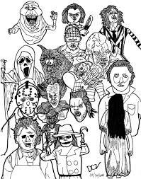 Horror characters is so easy to draw step by step by following the lessons. Horror Characters Collage By Dczshostkey87259 On Deviantart