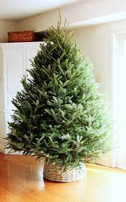 Diy Basket Christmas Tree Collar Christmas Tree Container Christmas Baskets Tree Collar Christmas