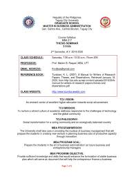 Www.scribd.com legal forms of philippines source: Syllabus Thesis Seminar 2020 Thesis Master Of Business Administration