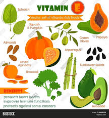 Vitamin e foods, like the ones listed below, are considered to be safe and healthy. Vitamins Minerals Vector Photo Free Trial Bigstock