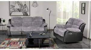 Lean back and enjoy your personalized comfort in these recliner sofas. Cambridge Fabric Recliner Sofa Suite Black And Grey High Quality Cheap Sofas At Cheap Sofas Beds Online Uk