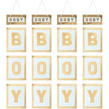 So scroll on for 36 thoughtful baby shower gift ideas that are at the top of any expecting parent's list of things to buy. Sparkle And Bash 4 Pack Baby Boy Gold Foil Hanging Banner Signs For Baby Shower Party Decorations 7 8 X 42 5 In Target